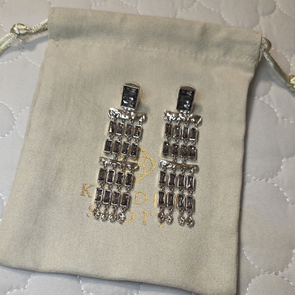 Elegant Silver Drop Earrings
